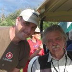Hanging with Guy Clark at the Edmonton Folk Festival in 2011